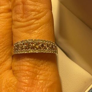 Champagne diamond ring